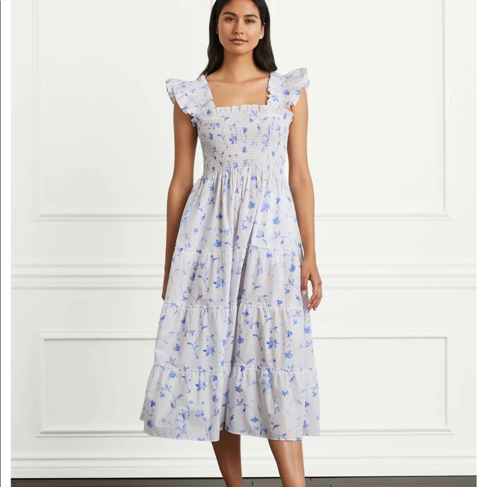 Hill House Home Nap Dress Blue Botanical
